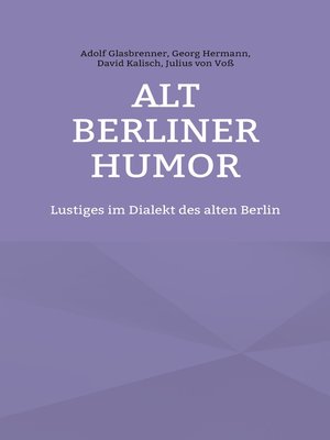 cover image of Alt Berliner Humor